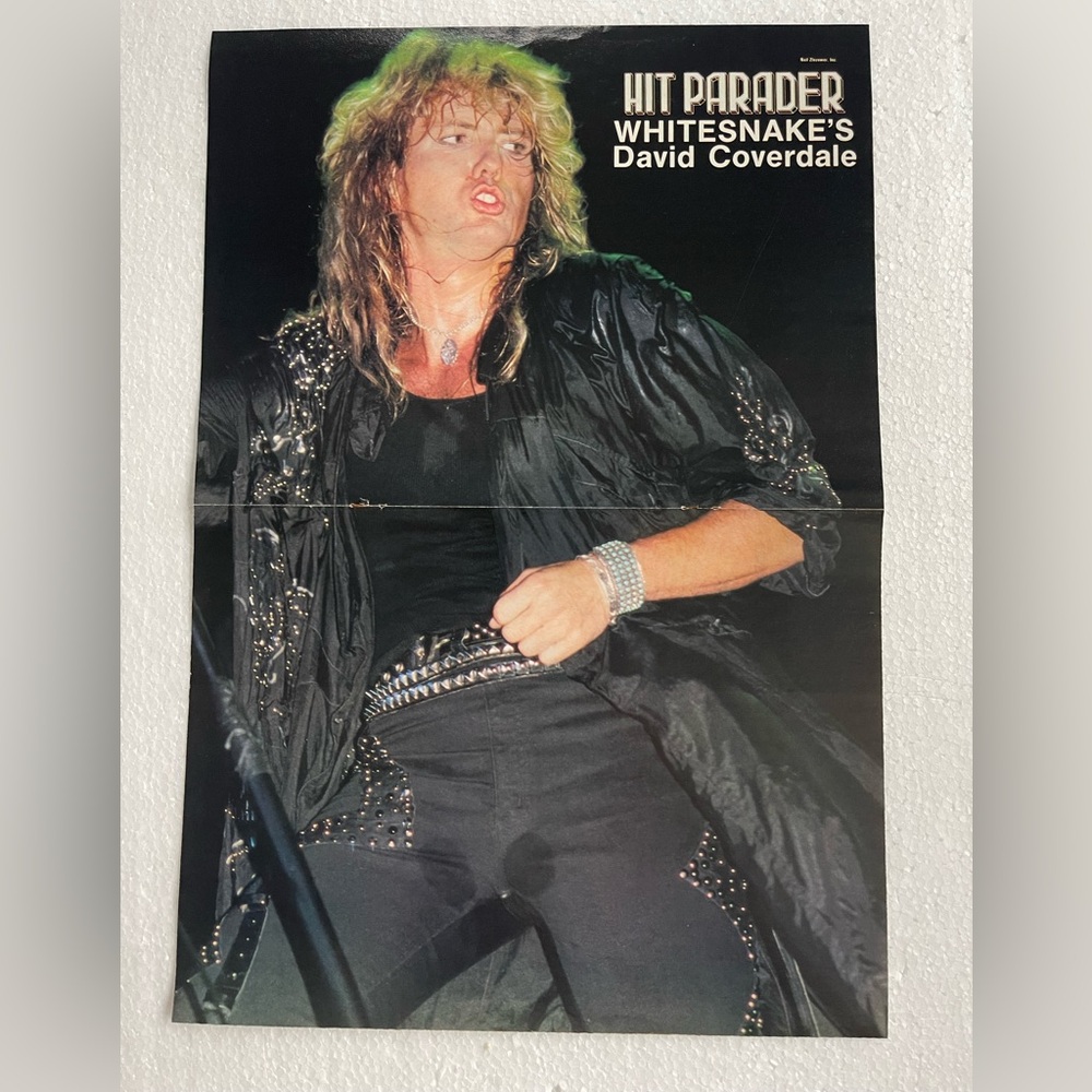 Hit Parader Whitesnake David Coverdale pinup
